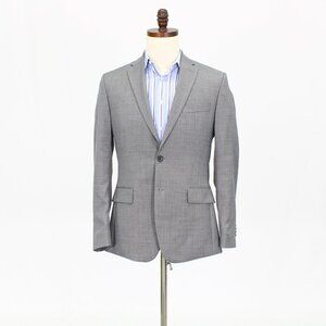 Banana Republic 38R Gray Solid 2-Button Sport Coat Blazer Jacket T680